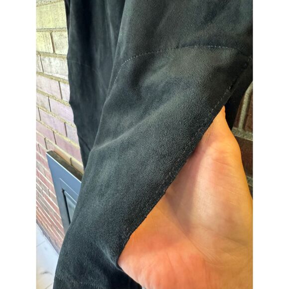 Velvet by Graham & Spencer Black Suede‎ Shift Dress - Women's Size Medium - Picture 3 of 7